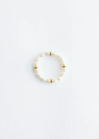 Anillo de perlas de agua dulce
