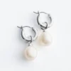 Aros con perlas de agua dulce