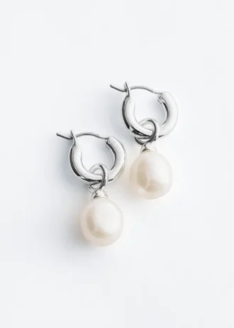 Aros con perlas de agua dulce