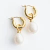 Aros con perlas de agua dulce