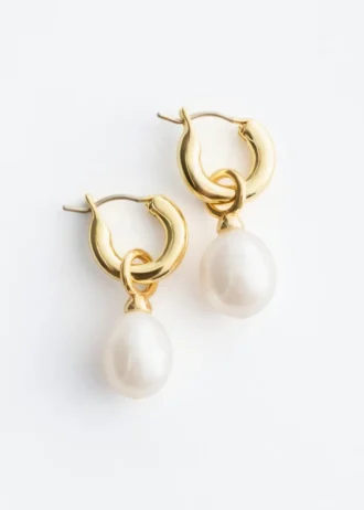 Aros con perlas de agua dulce