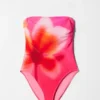 Bañador de tirantes con cuello recto