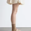 Bailarinas de ante con tiras cruzadas