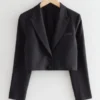Blazer corto de lana