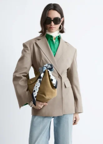 Blazer de lana entallado