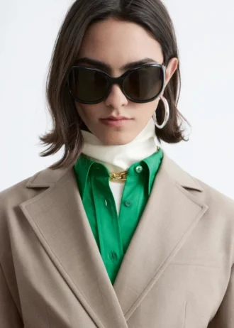 Blazer de lana entallado