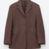 Blazer de lino entallado