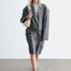 Blazer oversize corto