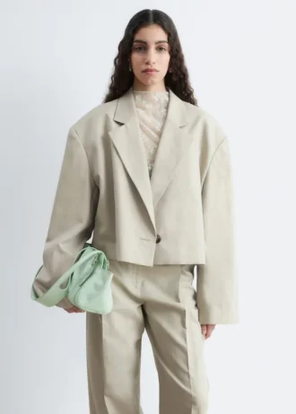 Blazer oversize corto