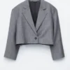 Blazer oversize corto