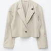Blazer oversize corto