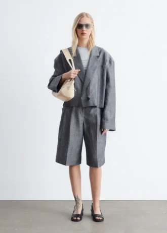Blazer oversize corto