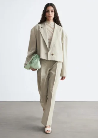 Blazer oversize corto