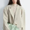 Blazer oversize corto