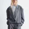 Blazer oversize corto