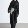 Blusa con mangas abullonadas