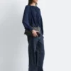 Blusa con mangas abullonadas
