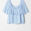 Blusa con volantes
