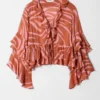 Blusa con volantes