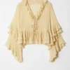 Blusa con volantes
