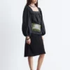 Blusa de algodón con cuello cuadrado