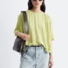Blusa de crepé fruncida