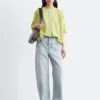 Blusa de crepé fruncida