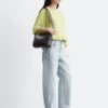 Blusa de crepé fruncida