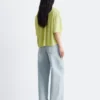 Blusa de crepé fruncida