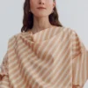 Blusa de cuello vuelto a rayas