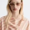 Blusa de cuello vuelto a rayas