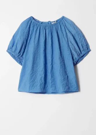 Blusa de manga corta con textura