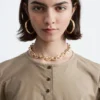 Blusa de mangas abullonadas