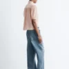 Blusa de seda con cuello anudado