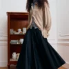 Blusa fruncida con lazo en la espalda