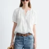 Blusa oversize con mangas abullonadas