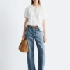 Blusa oversize con mangas abullonadas