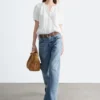 Blusa oversize con mangas abullonadas