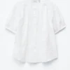 Blusa oversize con mangas abullonadas