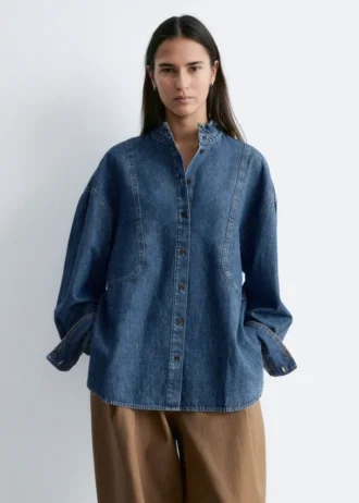 Blusa oversize de denim