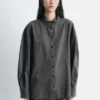 Blusa oversize de denim