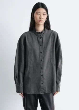 Blusa oversize de denim
