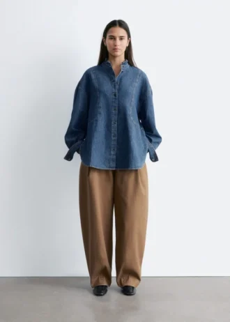 Blusa oversize de denim
