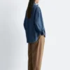 Blusa oversize de denim