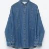 Blusa oversize de denim