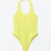 Body de jersey con cuello halter