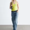 Body de jersey con cuello halter