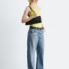Body de jersey con cuello halter