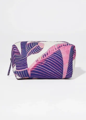 Bolsa de belleza de lona Fleur de Mimosa