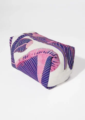 Bolsa de belleza de lona Fleur de Mimosa